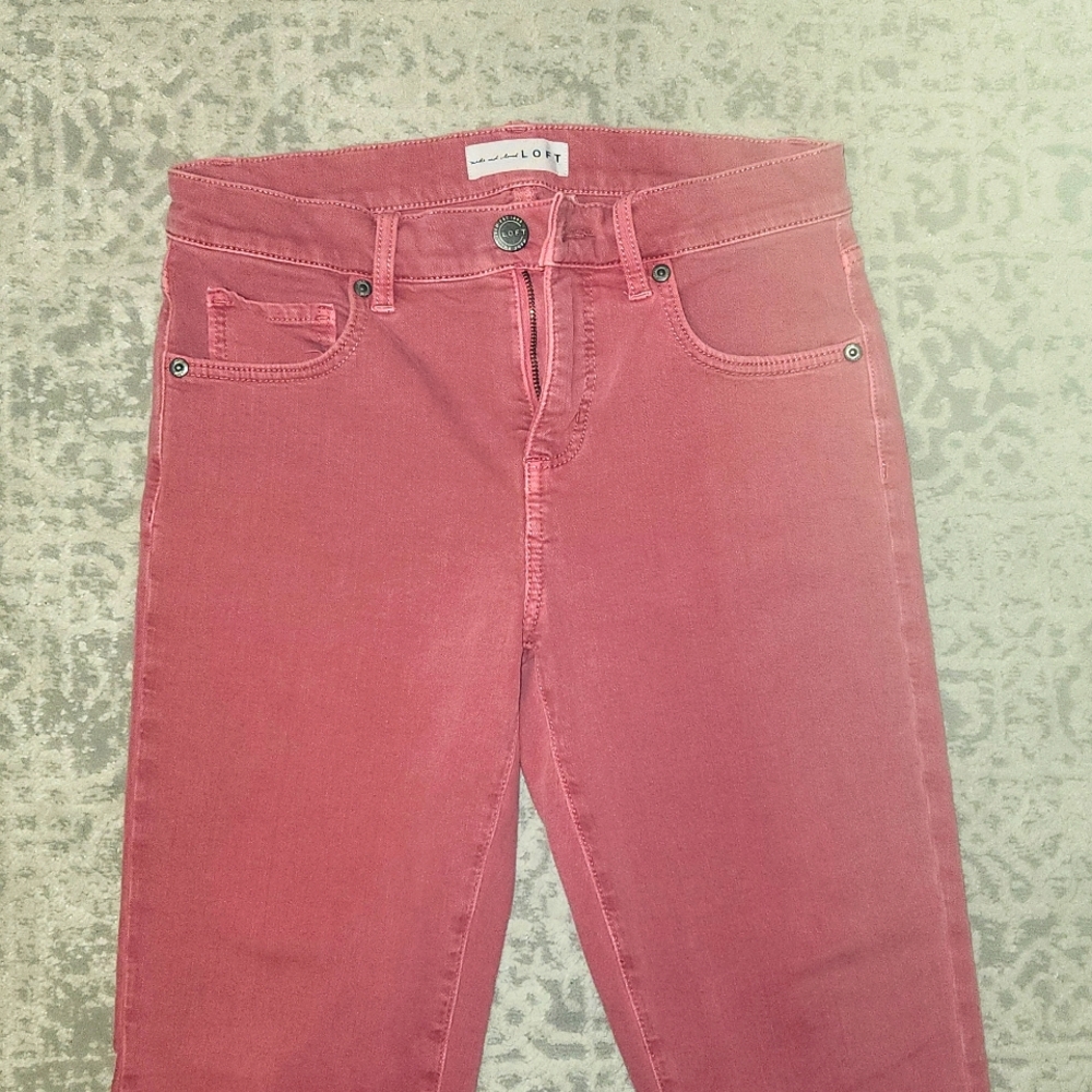 Loft cropped skinny jeans
